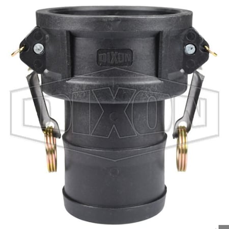 Dixon Type-C Cam and Groove Coupler, 3 in Nominal, Female Coupler x Hose Shank End Style, Polypropylene, D PPC300